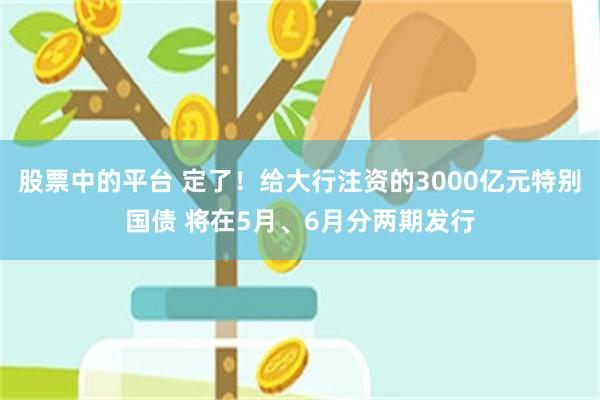 股票中的平台 定了！给大行注资的3000亿元特别国债 将在5月、6月分两期发行