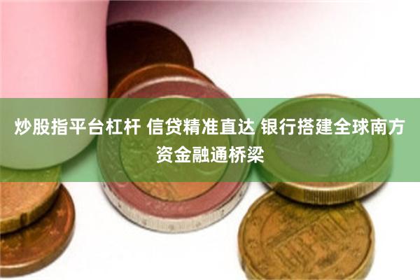 炒股指平台杠杆 信贷精准直达 银行搭建全球南方资金融通桥梁