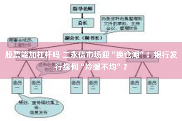 股票能加杠杆吗 二永债市场迎“换仓潮”！银行发行缘何“冷暖不均”？
