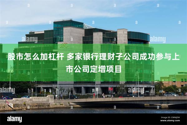 股市怎么加杠杆 多家银行理财子公司成功参与上市公司定增项目