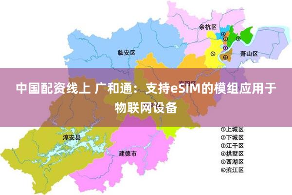 中国配资线上 广和通：支持eSIM的模组应用于物联网设备