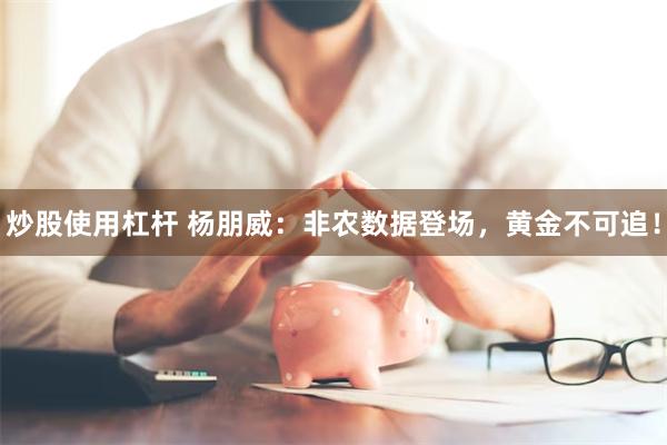 炒股使用杠杆 杨朋威：非农数据登场，黄金不可追！