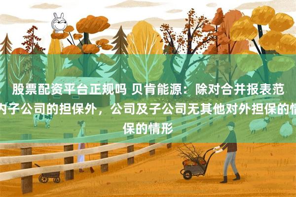 股票配资平台正规吗 贝肯能源:除对合并报表范围内子公司的担保外,公司及子公司无其他对外担保的情形