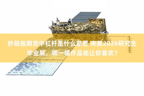 炒股指期货中杠杆是什么意思 央美2026研究生毕业展，哪一幅作品能让你喜欢？
